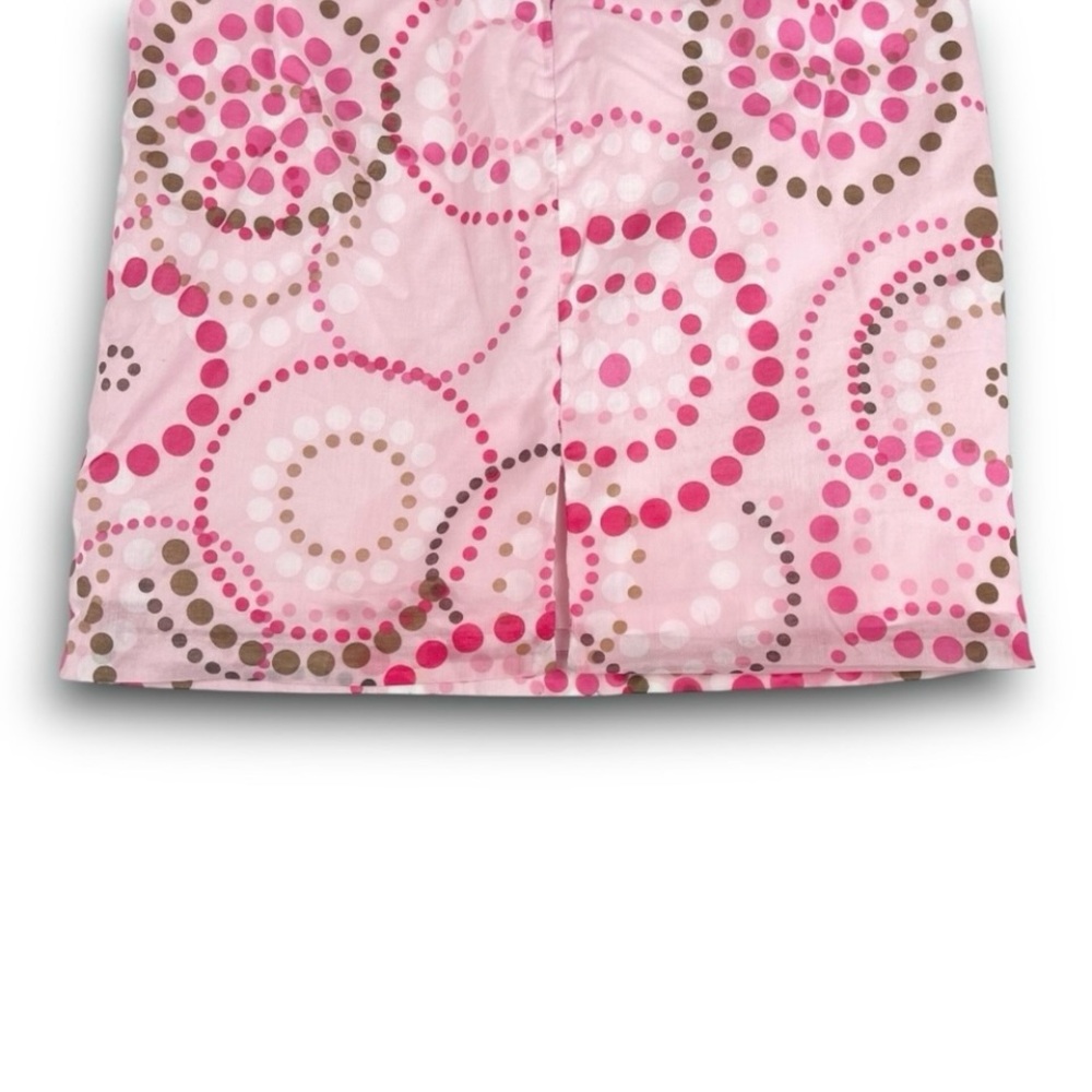 LAUNDRY BY SHELLI SEGAL Pink Dot Print Retro Shift Dress Mod Barbiecore Twee 60s - Picture 11 of 16